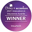 Logo Efma-Accenture Innovation in Insurance Awards 2021.