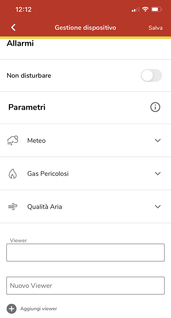 nuovo utente AirSafe